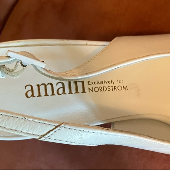 Amalfi Black and White Slingback Heels